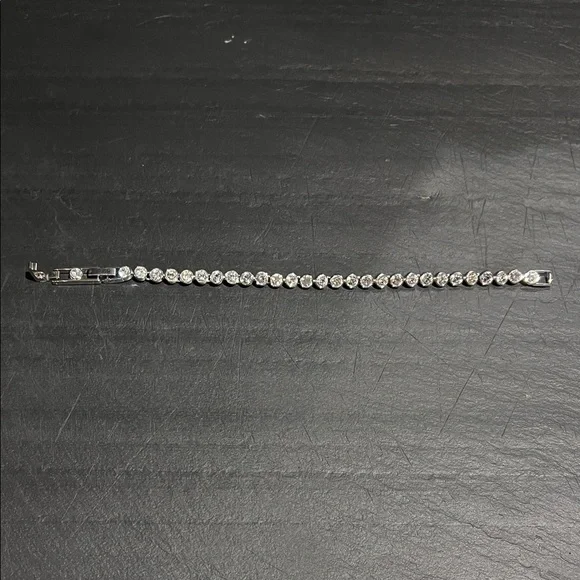 Swarovski Silver Bracelet with Clear Crystals - Picture 3 of 5